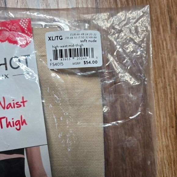 Red Hot by Spanx XL Soft Nude High Waist Mid Thigh Shaper Style FS4015 New - Picture 3 of 5